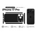 Вінілова захисна наклейка (Skin) для iPhone 17 Pro  чорна матова