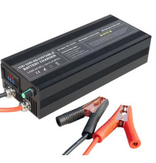 Потужний зарядний  для LiFePO4 акумуляторів 14,6V 50\12V з регулюванням струму та напруги з цифровим дисплеєм (4S LFP)
