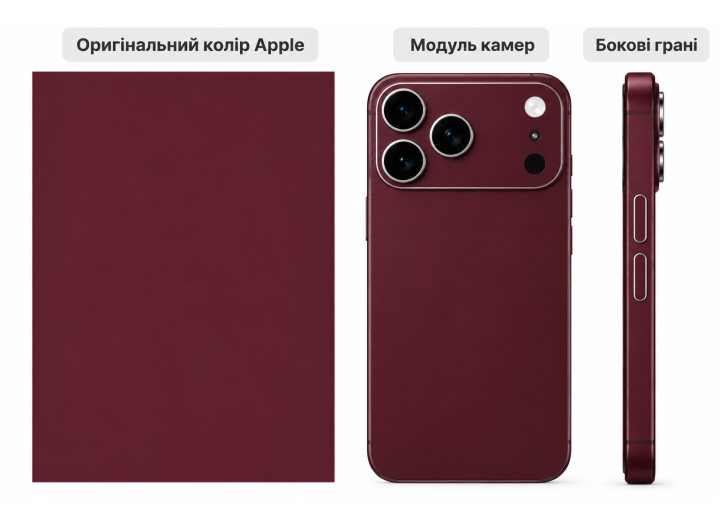 Вінілова плівка SKIN  текстурована для зміни кольору смартфона 17 Pro Max \17 Pro