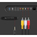 Кабель мультимедійний Jack TRRS 3.5 mm тато/3RCA 0,5 m Кабель AV-RCA