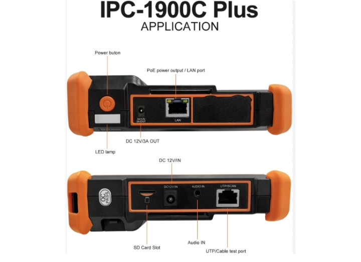 Сервісний монітор-тестер відеоспостереження IPC-1910C Plus HD IP CVBS CVI TVI AHD 8MP тестер LAN для настроювання відеокамер Сервісний монітор-тестер відеоспостереження IPC-1910C Plus HD IP CVBS CVI TVI AHD 8MP тестер LAN для настроювання відеокамер