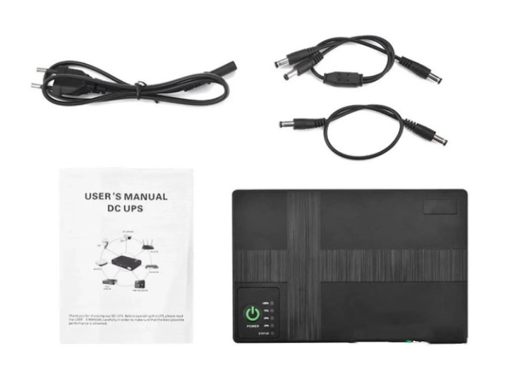 Джерело безперебійного живлення Mini UPS DC1018P, 18Вт, 10400 мА·год, вихід 5V/9V/12V – для роутера, модему, комутатора