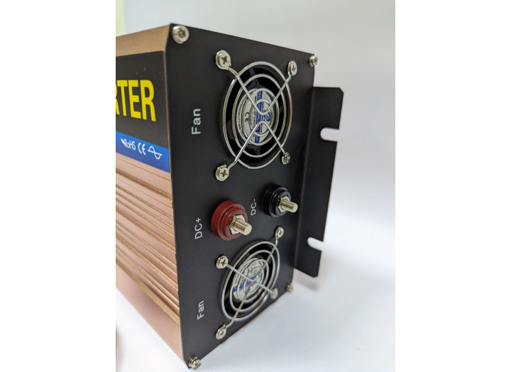 Інвертор + зарядний пристрій Pulsepad PSWCH-1000 12V 1000W PURE SINE WAVE, ККД 89%, 1 USB вихід