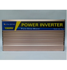 Інвертор + зарядний пристрій Pulsepad PSWCH-1000 12V 1000W PURE SINE WAVE, ККД 89%, 1 USB вихід