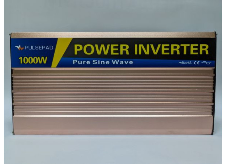 Інвертор + зарядний пристрій Pulsepad PSWCH-1000 12V 1000W PURE SINE WAVE, ККД 89%, 1 USB вихід