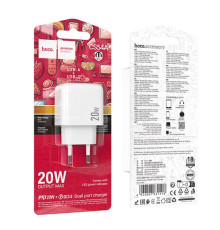 Мережевий Зарядний Пристрій Hoco  CS54A PD20W+QC3.0 /30 (White)