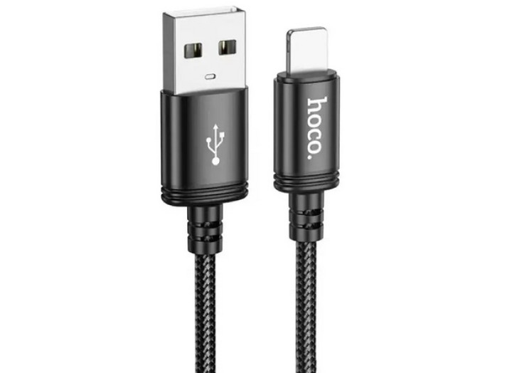 Кабель для заряджання Hoco X89 Wind передачі даних USB на Lightning 1m 2.4A Black Кабель для заряджання Hoco X89 Wind передачі даних USB на Lightning 1m 2.4A Black