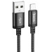 Кабель для заряджання Hoco X89 Wind передачі даних USB на Lightning 1m 2.4A Black